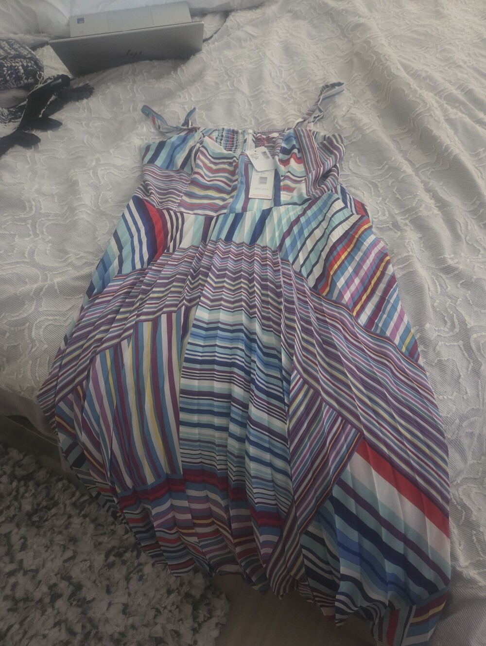 Girls' Multicolor Striped Summer Dress